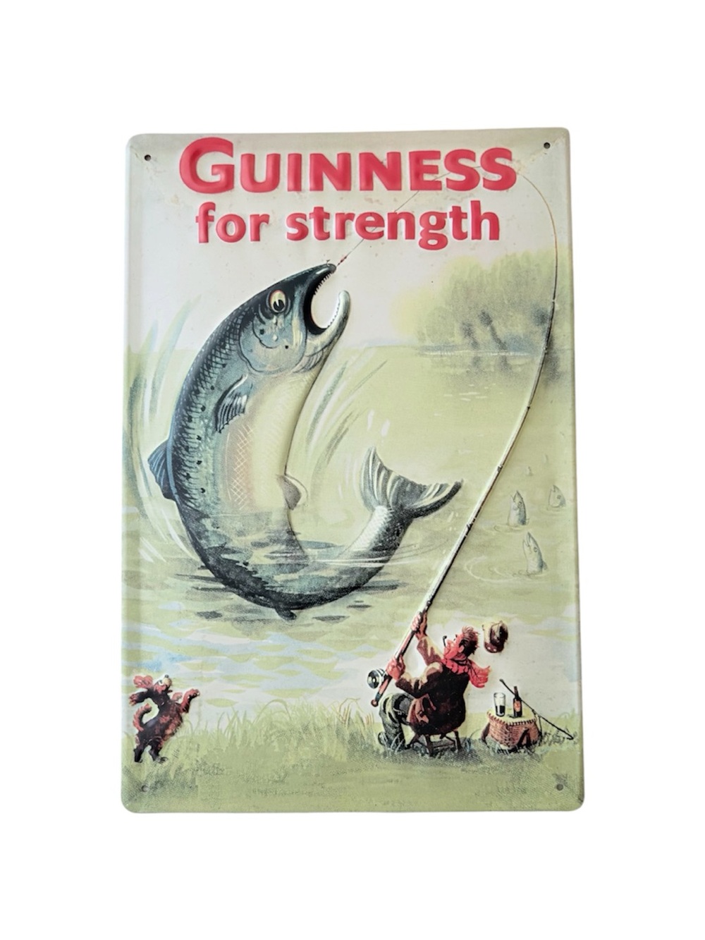 Guinness Fish Embossed Steel Sign Guinness Advertising Sign